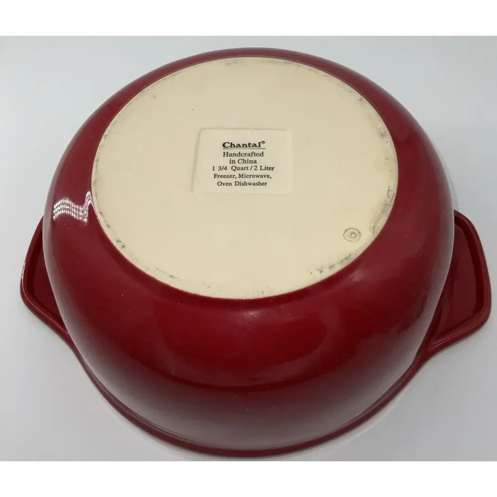 Chantal Casserole Dish 1 3/4 Quart / 2L Oven Table Freezer Dishwasher Safe